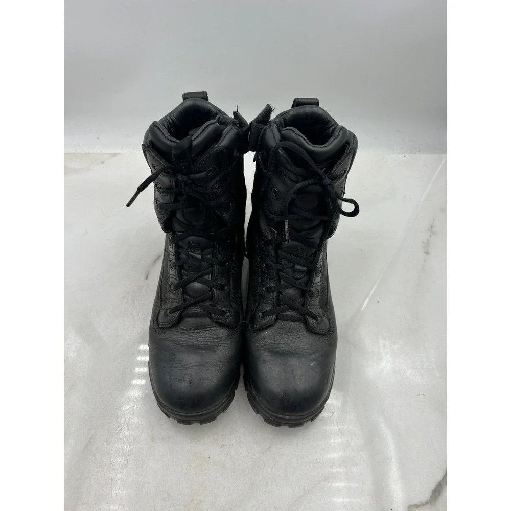 Thorogood Boots Mens Sz 9W Combat Leather Work Sniper Tactical Side Zip 834-6760